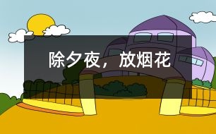 除夕夜，放煙花