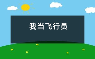 我當(dāng)飛行員