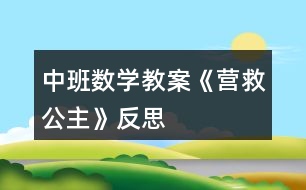 中班數(shù)學(xué)教案《營救公主》反思