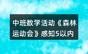 中班數(shù)學(xué)活動(dòng)《森林運(yùn)動(dòng)會(huì)》感知5以內(nèi)序數(shù)教案反思