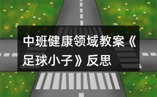 中班健康領(lǐng)域教案《足球小子》反思