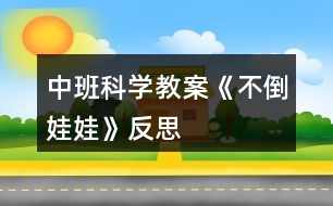 中班科學教案《不倒娃娃》反思