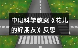 中班科學教案《花兒的好朋友》反思