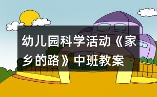 幼兒園科學活動《家鄉(xiāng)的路》中班教案