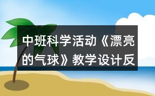 中班科學(xué)活動《漂亮的氣球》教學(xué)設(shè)計反思