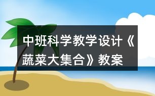 中班科學教學設(shè)計《蔬菜大集合》教案