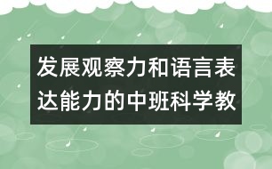 發(fā)展觀察力和語言表達(dá)能力的中班科學(xué)教案：蛋和蛋制品