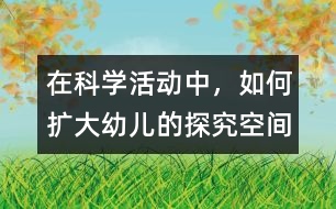 在科學(xué)活動中，如何擴(kuò)大幼兒的探究空間