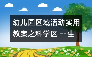 幼兒園區(qū)域活動實用教案之科學(xué)區(qū) --生活常識普及