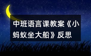 中班語(yǔ)言課教案《小螞蟻?zhàn)蟠贩此?></p>										
													<h3>1、中班語(yǔ)言課教案《小螞蟻?zhàn)蟠贩此?/h3><p><strong>【活動(dòng)目標(biāo)】</strong></p><p>　　1、引導(dǎo)幼兒講述畫(huà)面內(nèi)容，掌握和理解兒歌內(nèi)容，并進(jìn)行認(rèn)讀。</p><p>　　2、培養(yǎng)幼兒對(duì)漢字的興趣以及體會(huì)和同伴合作的愉快。</p><p>　　3、通過(guò)多媒體教學(xué)，初步理解故事內(nèi)容，記住故事的主要情節(jié)。</p><p>　　4、萌發(fā)對(duì)文學(xué)作品的興趣。</p><p><strong>【活動(dòng)準(zhǔn)備】</strong></p><p>　　1、多媒體課件一套。</p><p>　　2、《美麗的幼兒園》圖書(shū)若干，數(shù)量為幼兒人數(shù)的一半。</p><p>　　3、兒歌錄音磁帶;錄音機(jī)一臺(tái)。</p><p><strong>【活動(dòng)過(guò)程】</strong></p><p>　　1、出示背景畫(huà)，引起幼兒的興趣。</p><p>　　師：今天老師請(qǐng)來(lái)一位朋友，你們看，它是誰(shuí)呀?(背景圖上出現(xiàn)螞蟻問(wèn))</p><p>　　幼A：螞蟻。</p><p>　　幼B：一只小螞蟻。</p><p>　　師：對(duì)是螞蟻。(邊說(shuō)邊在螞蟻圖旁出示詞語(yǔ)“螞蟻”)</p><p>　　師：小螞蟻呀要給我們講一個(gè)故事，聽(tīng)，他在講些什么呢?</p><p>　　2、幼兒聽(tīng)錄音：兒歌《小螞蟻?zhàn)蟠?/p><p>　　(評(píng)析：背景動(dòng)畫(huà)的出現(xiàn)，能吸引幼兒的注意力，激發(fā)他們學(xué)習(xí)的欲望。引出兒歌內(nèi)容時(shí)我將他設(shè)置成了一個(gè)小懸念：聽(tīng)，他在講些什么呢?再次抓住幼兒的注意力，調(diào)動(dòng)他們想象的積極性、主動(dòng)性，后以螞蟻?zhàn)允龅男问阶層變航鈨焊璧膬?nèi)容，也為后面的學(xué)習(xí)作好準(zhǔn)備。)</p><p>　　3、引導(dǎo)幼兒講述畫(huà)面內(nèi)容(結(jié)合幼兒回答進(jìn)行課件演示)</p><p>　　(1)師：小螞蟻說(shuō)他在干什么?</p><p>　　幼A：小螞蟻說(shuō)他坐在一只大船上。</p><p>　　幼B：小螞蟻說(shuō)他坐大船。</p><p>　　師：小螞蟻呀坐的是大船，我們來(lái)看看他坐上大船神氣不神氣。(課件演示，并出示“小螞蟻，坐大船?！?</p><p>　　師：我們一起來(lái)讀讀這句話。(幼兒齊讀“小螞蟻，坐大船?！?</p><p>　　(2)師：請(qǐng)小朋友仔細(xì)看圖，你知道小螞蟻的大船在什么地方行駛呀?大家可以一桌上的幾個(gè)小朋友相互說(shuō)說(shuō)看。(先交流后提問(wèn))</p><p>　　幼A：大船在河里行駛。</p><p>　　幼B：大船在池塘里行駛。</p><p>　　幼C：大船在小溪中行駛。</p><p>　　師：大家說(shuō)的都不錯(cuò)，不過(guò)剛才小螞蟻?zhàn)詡€(gè)說(shuō)的是“順著溪流駛向前。”(同時(shí)也示這句話)“溪流”跟“小溪”差不多。有誰(shuí)知道這里的“駛向前”是什么意思嗎?(理解詞語(yǔ)意思)我們把這句話也一起來(lái)讀一讀。</p><p>　　(3)師：大家都知道小螞蟻有一只大船，那你知不知道小螞蟻的這只是用什么做成的呢?</p><p>　　幼A：是用花瓣做的。</p><p>　　幼B：它是一片小花瓣。</p><p>　　師：對(duì)了，小螞蟻的這只大船原來(lái)只是一片小花瓣，(出示：要問(wèn)大船有多大，原來(lái)是片小花瓣。)對(duì)于一只小螞蟻而言，小花瓣也可算得上是一只大船了是不是，有趣不有趣?我們把這兩句也來(lái)讀一讀。</p><p>　　(4)小結(jié)：原來(lái)小螞蟻給我們講了他坐船旅游的故事，他坐上大船在溪流中行駛，多么的開(kāi)心，多么快樂(lè)，而這只大船也只不過(guò)是一片小花瓣，小螞蟻擁有這么一只大船，覺(jué)得是一種幸福，所以他把這個(gè)故事講給我們聽(tīng)，和我們一起分享他的快樂(lè)，你們替他高興嗎?</p><p>　　(評(píng)析：以多種提問(wèn)的形式，結(jié)合生動(dòng)形象的課件演示，幫助幼兒觀察畫(huà)面，，進(jìn)一步了解兒歌的內(nèi)容，并進(jìn)行完整的講述。在學(xué)習(xí)理解第二句“順著溪流駛向前”時(shí)，采用相互說(shuō)說(shuō)的方式，讓幼兒共同討論，交流，充分調(diào)動(dòng)幼兒的參與性，體現(xiàn)幼兒的主體性，同時(shí)也體會(huì)到了合作時(shí)的愉快。)</p><p>　　4、兩兩合作，認(rèn)讀兒歌</p><p>　　師：小螞蟻把這個(gè)故事用兒歌的形式告訴了我們，我們?cè)賮?lái)認(rèn)一認(rèn)，記住這首兒歌，幫小螞蟻把這個(gè)故事說(shuō)給更多的人知道好嗎?</p><p>　　(鼓勵(lì)幼兒兩兩合作，同看一冊(cè)《美麗的幼兒園》，以互相合作閱讀的形式開(kāi)展活動(dòng)，認(rèn)讀兒歌，教師可巡回指導(dǎo)。)</p><p>　　5、集體念兩遍后，鼓勵(lì)幼兒進(jìn)行表演(幼兒表演朗讀時(shí)，教師可再次演示課件，幫助幼兒記憶。)</p><p>　　6、總結(jié)全課，結(jié)束活動(dòng)。</p><p><strong>附兒歌：《小螞蟻?zhàn)蟠?/strong></p><p>　　小螞蟻，坐大船，</p><p>　　順著溪流駛向前。</p><p>　　要問(wèn)大船有多大，</p><p>　　原來(lái)是片小花瓣。</p><p><strong>教學(xué)反思：</strong></p><p>　　此次活動(dòng)圓滿(mǎn)結(jié)束!活動(dòng)前我為幼兒創(chuàng)設(shè)了寬松自由的活動(dòng)氛圍，讓幼兒在寬松自由的氛圍中輕松獲得鍛煉與提高?；顒?dòng)過(guò)程中，幼兒表現(xiàn)的積極主動(dòng)，都能用較完整的語(yǔ)言回答老師提出的問(wèn)題，并能主動(dòng)與同伴交流。</p><h3>2、中班語(yǔ)言課教案《小螞蟻?zhàn)?chē)》含反思</h3><p><strong>活動(dòng)目標(biāo)：</strong></p><p>　　1、熟悉故事內(nèi)容，理解小螞蟻為熊婆婆讓座的有趣情節(jié)。</p><p>　　2、學(xué)說(shuō)短句“熊婆婆，來(lái)我這兒坐”。</p><p>　　3、使幼兒懂得尊敬、照顧老人。</p><p>　　4、引導(dǎo)幼兒細(xì)致觀察畫(huà)面，激發(fā)幼兒的想象力。</p><p>　　5、萌發(fā)對(duì)文學(xué)作品的興趣。</p><p><strong>活動(dòng)重、難點(diǎn)：</strong></p><p>　　1、理解故事內(nèi)容，學(xué)說(shuō)短句“熊婆婆，來(lái)我這兒坐”。</p><p>　　2、知道尊敬長(zhǎng)輩，待人熱情。</p><p><strong>活動(dòng)準(zhǔn)備：</strong></p><p>　　1、經(jīng)驗(yàn)準(zhǔn)備：幼兒已有的坐車(chē)經(jīng)驗(yàn)。</p><p>　　2、材料準(zhǔn)備：小羊、小狗、小猴、小豬、熊婆婆的頭飾，PPT課件。</p><p><strong>活動(dòng)過(guò)程：</strong></p><p>　　(一)歌曲導(dǎo)入，引出話題</p><p>　　1、師：今天老師給小朋友們帶來(lái)了一首好聽(tīng)的歌曲，讓我們一塊來(lái)聽(tīng)一下吧!(播放《螞蟻搬豆》音樂(lè))</p><p>　　師：小朋友能聽(tīng)出歌曲中唱的是什么動(dòng)物呢?</p><p>　　幼：小螞蟻。</p><p>　　2、師：欣賞完了《螞蟻搬豆》的歌曲，老師還給小朋友們帶了一個(gè)關(guān)于小螞蟻的故事。</p><p>　　教師出示PPT課件，講《小螞蟻?zhàn)?chē)》的故事。</p><p>　　(二)教師邊操作PPT，邊分段講故事，鼓勵(lì)幼兒參與故事情節(jié)，引發(fā)幼兒興趣</p><p>　　1、教師講述故事的前兩段，幼兒認(rèn)真傾聽(tīng)。(教師講故事：小螞蟻在汽車(chē)站爬上了公共汽車(chē)……到森林的湖邊游玩。)</p><p>　　師：公共汽車(chē)?yán)锒甲男┬?dòng)物?</p><p>　　幼：小羊、小狗、小猴、小豬。</p><p>　　師：小朋友們?nèi)ド謺?huì)干什么呢?</p><p>　　幼：采蘑菇、玩耍、找朋友……</p><p>　　師：嘀嘀——汽車(chē)開(kāi)了，小朋友們想跟他們一塊開(kāi)車(chē)到森林里去玩嗎?</p><p>　　幼：想!(當(dāng)汽車(chē)開(kāi)起來(lái)時(shí)，引導(dǎo)幼兒共同模仿小汽車(chē)開(kāi)車(chē)的動(dòng)作，感受故事氛圍。)</p><p>　　2、教師講故事第三段(教師講故事：汽車(chē)開(kāi)到了半路的車(chē)站，上來(lái)了熊婆婆……大家都想把自己的座位讓給熊婆婆。)</p><p>　　(1)學(xué)說(shuō)短句“熊婆婆，來(lái)我這兒坐”。</p><p>　　師：小朋友們，現(xiàn)在沒(méi)有空余的座位了，熊婆婆年紀(jì)大了沒(méi)地方坐呢!如果你在車(chē)上會(huì)怎么做?</p><p>　　幼：給熊婆婆讓座……</p><p>　　師：讓我們看一下故事中的小動(dòng)物們是怎么說(shuō)的呢?</p><p>　　幼：熊婆婆，來(lái)我這兒坐!</p><p>　　師：讓我們一塊來(lái)學(xué)一學(xué)小動(dòng)物們是怎么說(shuō)的吧!</p><p>　　幼：熊婆婆，來(lái)我這兒坐!</p><p>　　(2)學(xué)習(xí)讓座動(dòng)作。</p><p>　　3、教師講后續(xù)部分的故事。(熊婆婆說(shuō)：“你們都是好孩子，謝謝你們?！值搅耍蠹铱炜鞓?lè)樂(lè)地下車(chē)了。)</p><p>　　師：熊婆婆坐到小螞蟻的座位上，卻不見(jiàn)小螞蟻了。小朋友們知道小螞蟻去哪了嗎?</p><p>　　幼：熊婆婆的頭上、肩上、腿上……</p><p>　　(三)完整的講故事</p><p>　　1、教師邊播放ppt邊講故事，請(qǐng)幼兒完整聽(tīng)故事。</p><p>　　2、提問(wèn)：聽(tīng)完這個(gè)故事，你最喜歡故事里的哪只動(dòng)物，為什么?</p><p>　　小結(jié)：教育幼兒平時(shí)要尊敬、照顧老人和長(zhǎng)輩，待人要熱情。</p><p>　　(四)創(chuàng)設(shè)情境，組織幼兒討論</p><p>　　如果你在公共汽車(chē)上看到有老奶奶或是老爺爺上來(lái)了，而且座位都坐滿(mǎn)了，你會(huì)怎么做?</p><p>　　(五)游戲：開(kāi)汽車(chē)</p><p>　　教師扮演熊婆婆，小朋友們扮演故事中的小羊、小狗、小猴、小豬、小螞蟻，小椅子當(dāng)做汽車(chē)，聽(tīng)音樂(lè)開(kāi)汽車(chē)，練習(xí)說(shuō)短句：熊婆婆，來(lái)我這兒坐!</p><p>　　(六)活動(dòng)延伸</p><p>　　將頭飾道具投放到表演區(qū)組織幼兒完整的表演故事《小螞蟻?zhàn)?chē)》，引導(dǎo)幼兒欣賞并學(xué)會(huì)唱歌曲《讓座》。</p><p><strong>教學(xué)反思</strong></p><p>　　活動(dòng)的主要目標(biāo)是讓幼兒通過(guò)故事的情節(jié)，感知小螞蟻?zhàn)鹁撮L(zhǎng)輩的行為美以及與同伴友好相處的快樂(lè)情感?；顒?dòng)的中，我在指導(dǎo)幼兒梳理故事前半部分內(nèi)容時(shí)，拿著熊婆婆的圖片提問(wèn)：“熊婆婆上車(chē)了，可是座位全坐滿(mǎn)了，怎么辦呢?”接著提出問(wèn)題讓幼兒討論并學(xué)習(xí)讓座的動(dòng)作：“那小動(dòng)物們看見(jiàn)熊婆婆上車(chē)是怎么做的?誰(shuí)來(lái)學(xué)一學(xué)?” 又在此基礎(chǔ)上進(jìn)行道德延伸：如果當(dāng)時(shí)上車(chē)的是一位老爺爺或者抱小孩的阿姨，我們又該怎樣說(shuō)怎么做呢?活動(dòng)的最后，我進(jìn)行一個(gè)游戲“讓座”，讓幼兒在游戲中鞏固今天的目標(biāo)，并學(xué)說(shuō)“某某某，來(lái)我這兒坐”，加強(qiáng)對(duì)幼兒的禮貌教育，突破了重難點(diǎn)。</p><h3>3、中班語(yǔ)言課教案《水果屋》含反思</h3><p><strong>【活動(dòng)目標(biāo)】</strong></p><p>　　1、能?chē)@