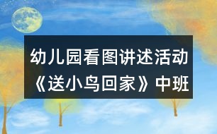 幼兒園看圖講述活動(dòng)《送小鳥(niǎo)回家》中班語(yǔ)言教案