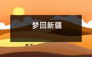 夢(mèng)回新疆