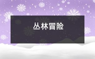 叢林冒險(xiǎn)