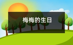 梅梅的生日