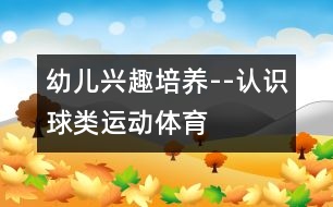 幼兒興趣培養(yǎng)--認(rèn)識(shí)球類(lèi)運(yùn)動(dòng)（體育）