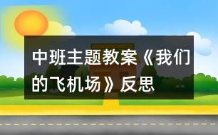 中班主題教案《我們的飛機(jī)場(chǎng)》反思