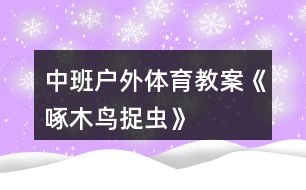 中班戶外體育教案《啄木鳥(niǎo)捉蟲(chóng)》