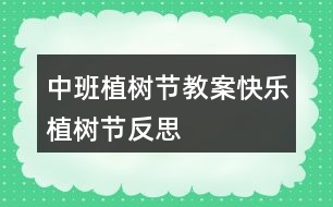 中班植樹(shù)節(jié)教案快樂(lè)植樹(shù)節(jié)反思