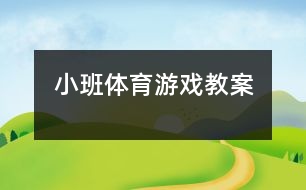 小班體育游戲教案