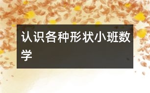 認識各種形狀（小班數(shù)學(xué)）