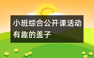 小班綜合公開課活動：有趣的蓋子