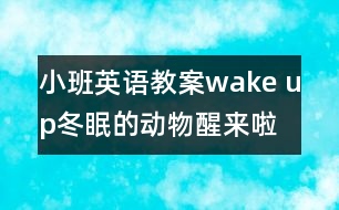 小班英語教案：wake up!冬眠的動(dòng)物醒來啦