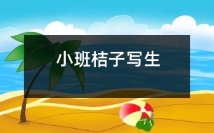 小班：桔子寫生