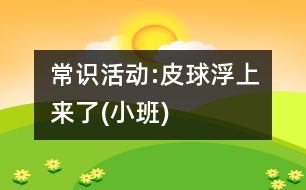 常識(shí)活動(dòng):皮球浮上來(lái)了(小班)