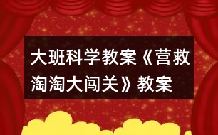 大班科學(xué)教案《營(yíng)救淘淘大闖關(guān)》教案