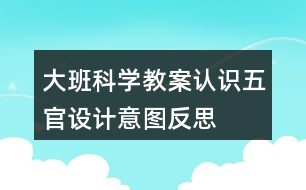 大班科學(xué)教案認(rèn)識五官設(shè)計意圖反思