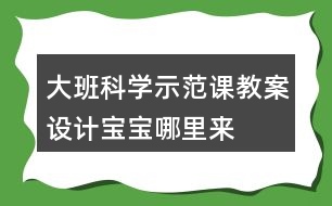 大班科學(xué)示范課教案設(shè)計寶寶哪里來