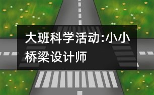 大班科學活動:小小橋梁設計師