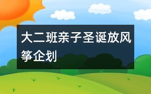 大二班親子圣誕放風箏企劃