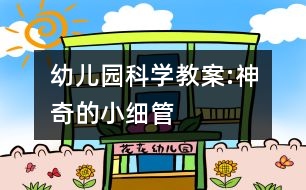 幼兒園科學(xué)教案:神奇的小細(xì)管