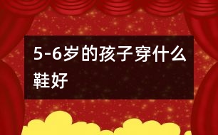 5-6歲的孩子穿什么鞋好