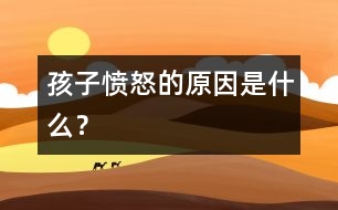 孩子憤怒的原因是什么？