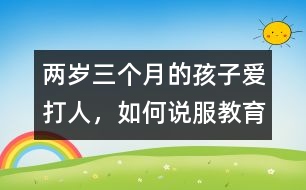 兩歲三個(gè)月的孩子愛打人，如何說服教育