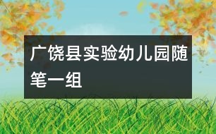 廣饒縣實驗幼兒園隨筆一組