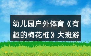 幼兒園戶外體育《有趣的梅花樁》大班游戲教案反思