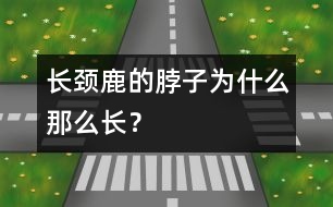 長頸鹿的脖子為什么那么長？