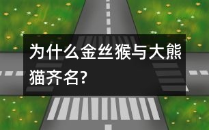 為什么金絲猴與大熊貓齊名?