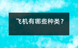 飛機(jī)有哪些種類(lèi)？