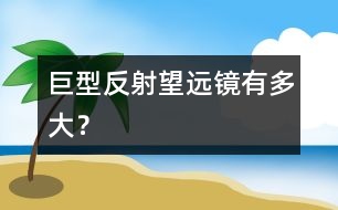 巨型反射望遠(yuǎn)鏡有多大？