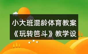 小大班混齡體育教案《玩轉(zhuǎn)笆斗》教學(xué)設(shè)計反思